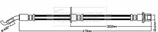 BORG & BECK Тормозной шланг BBH8044